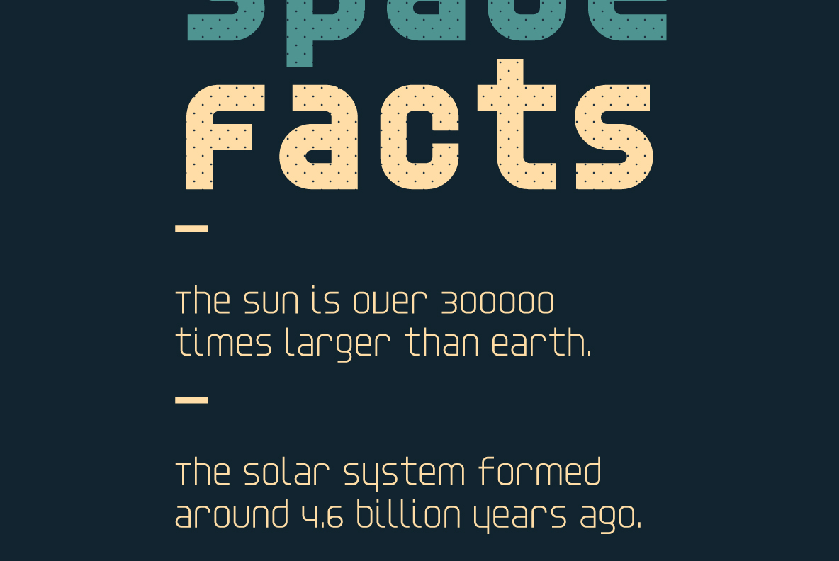 YWFT Unisect Black Font Poster #1