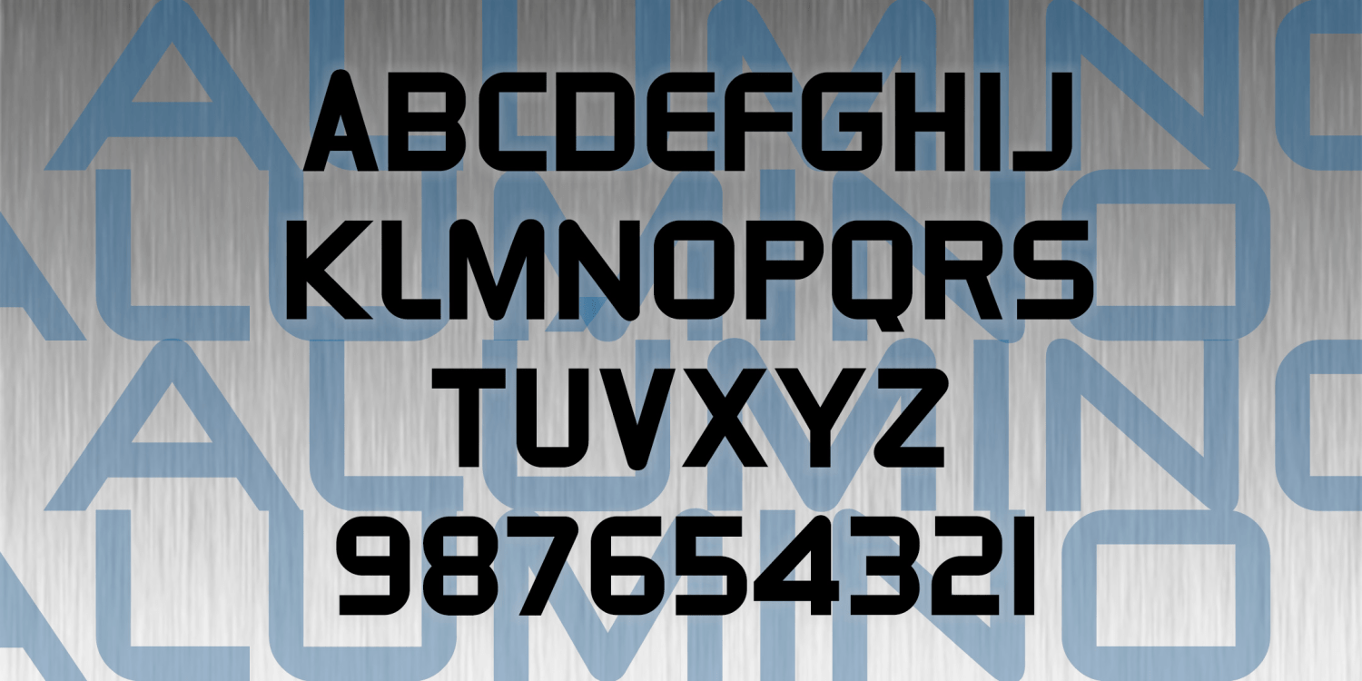 Alumino Font Poster #2