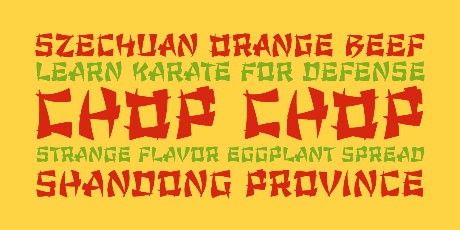 Chop Chop PB Font Family