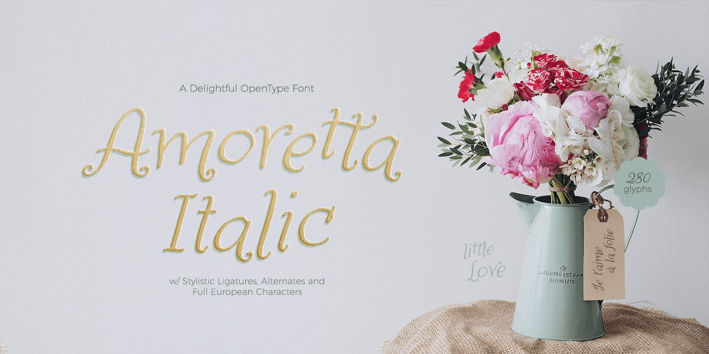 Amoretta Regular Font Poster #1