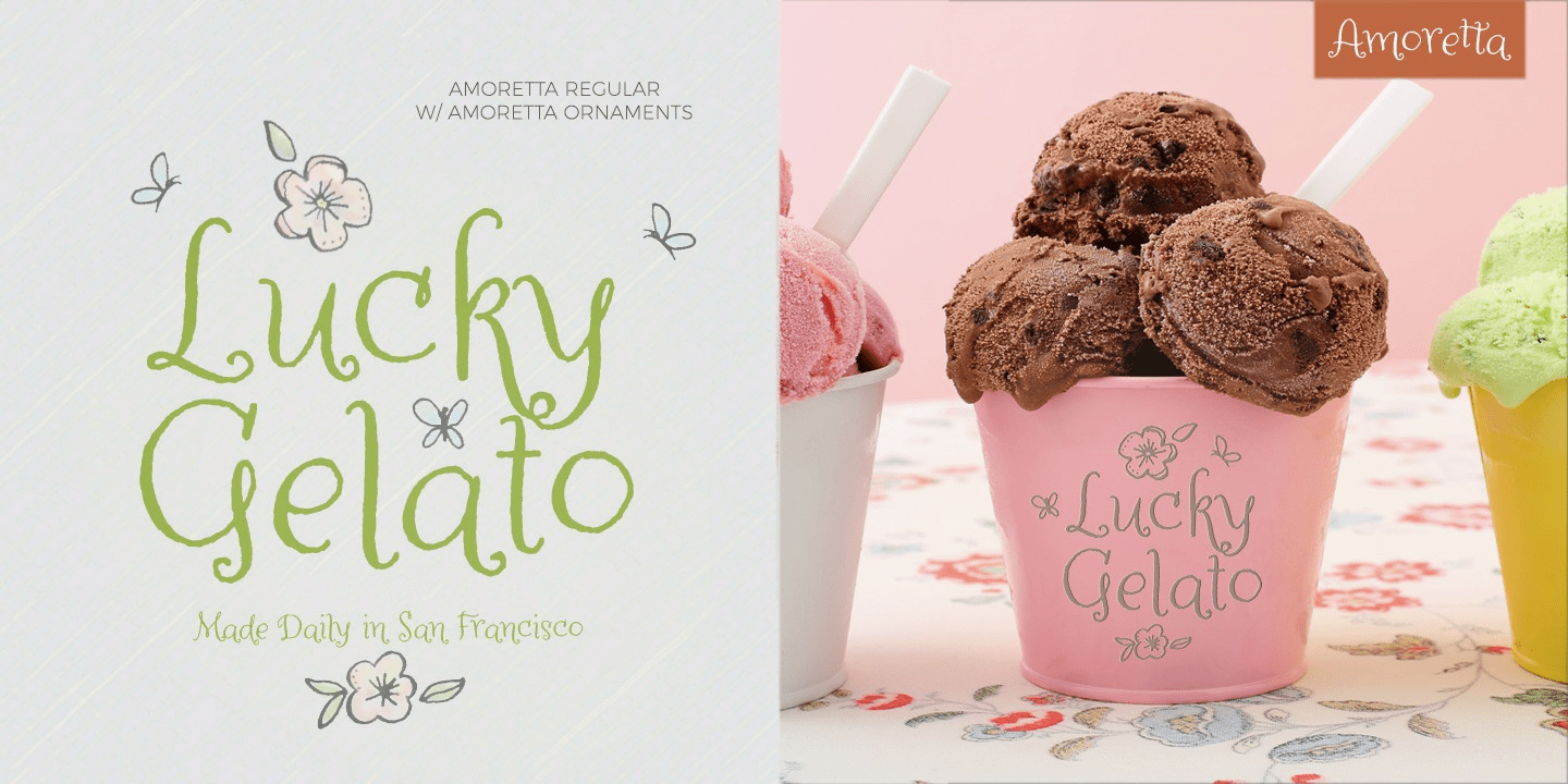 Amoretta Regular Font Poster #1