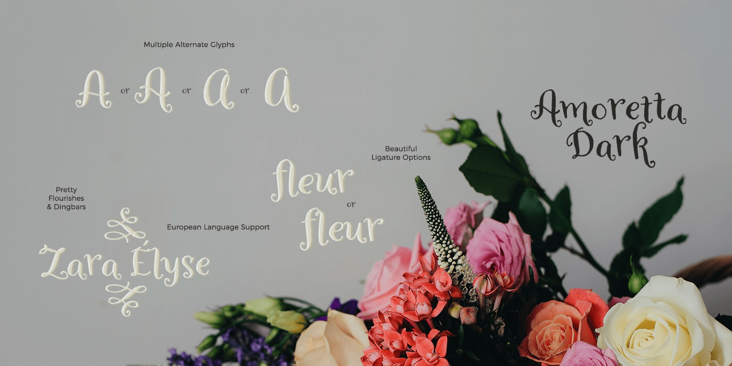 Amoretta Regular Font Poster #1