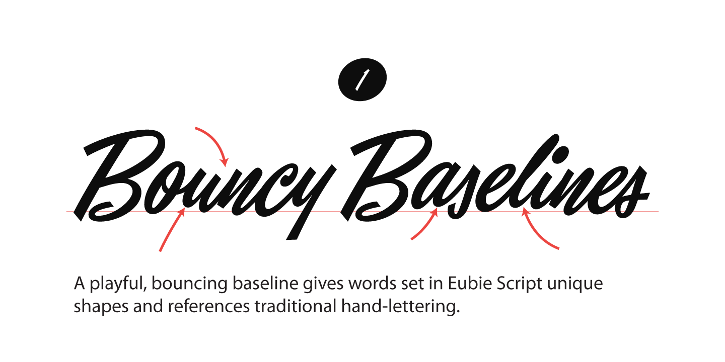 Eubie Script Font Poster #1