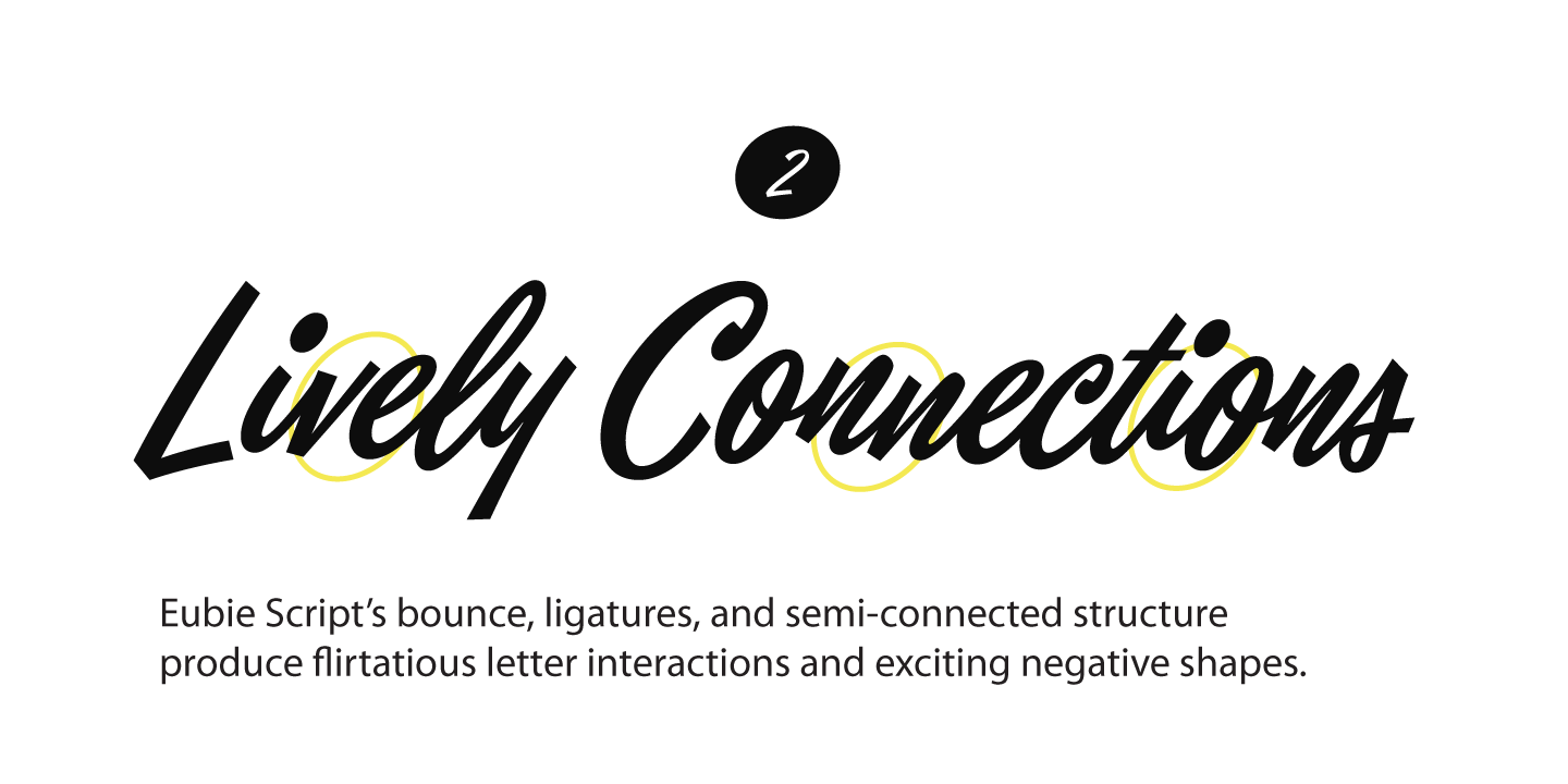 Eubie Script Font Poster #1