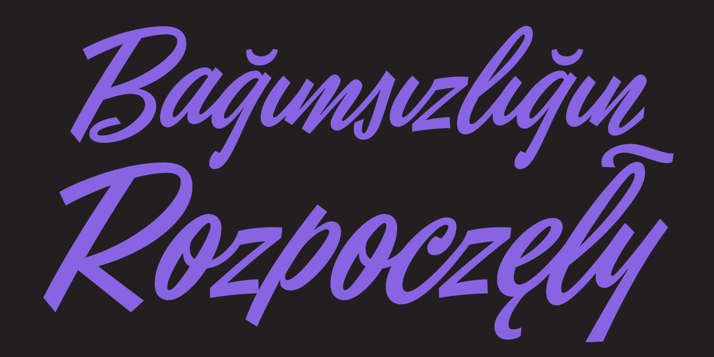 Eubie Script Font Poster #1