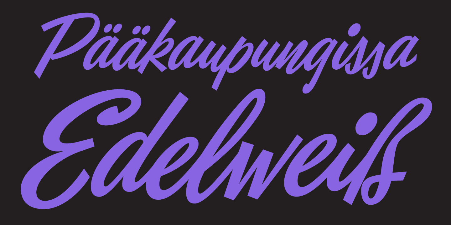 Eubie Script Font Poster #1
