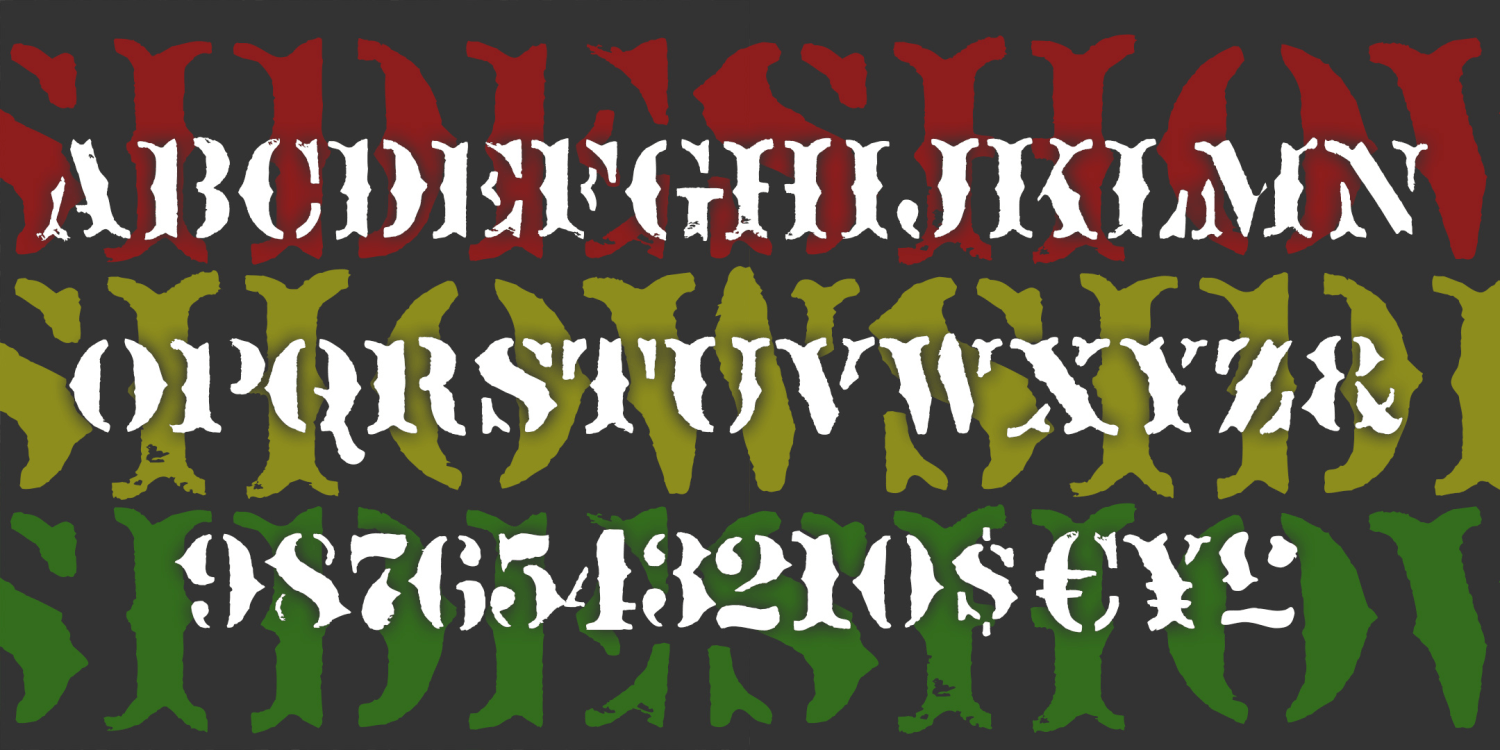 Sideshow Font Family Poster