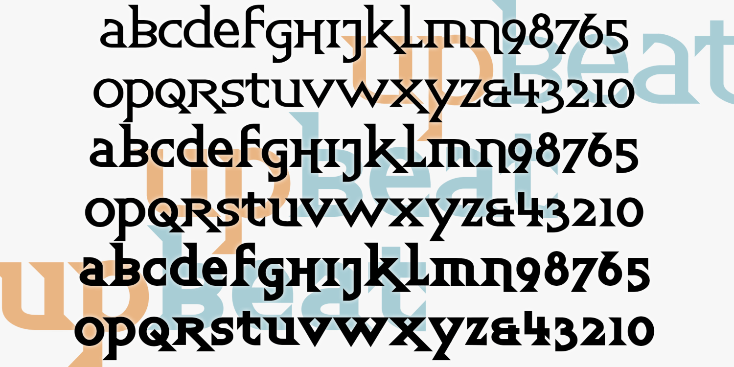 Upbeat Font Family Poster