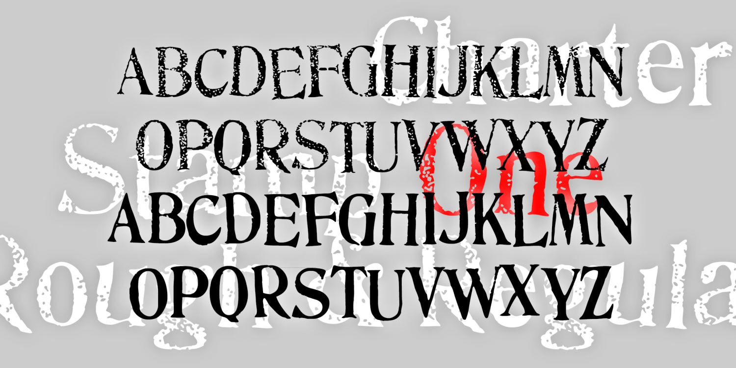 Charter Stamp One Font Family Poster
