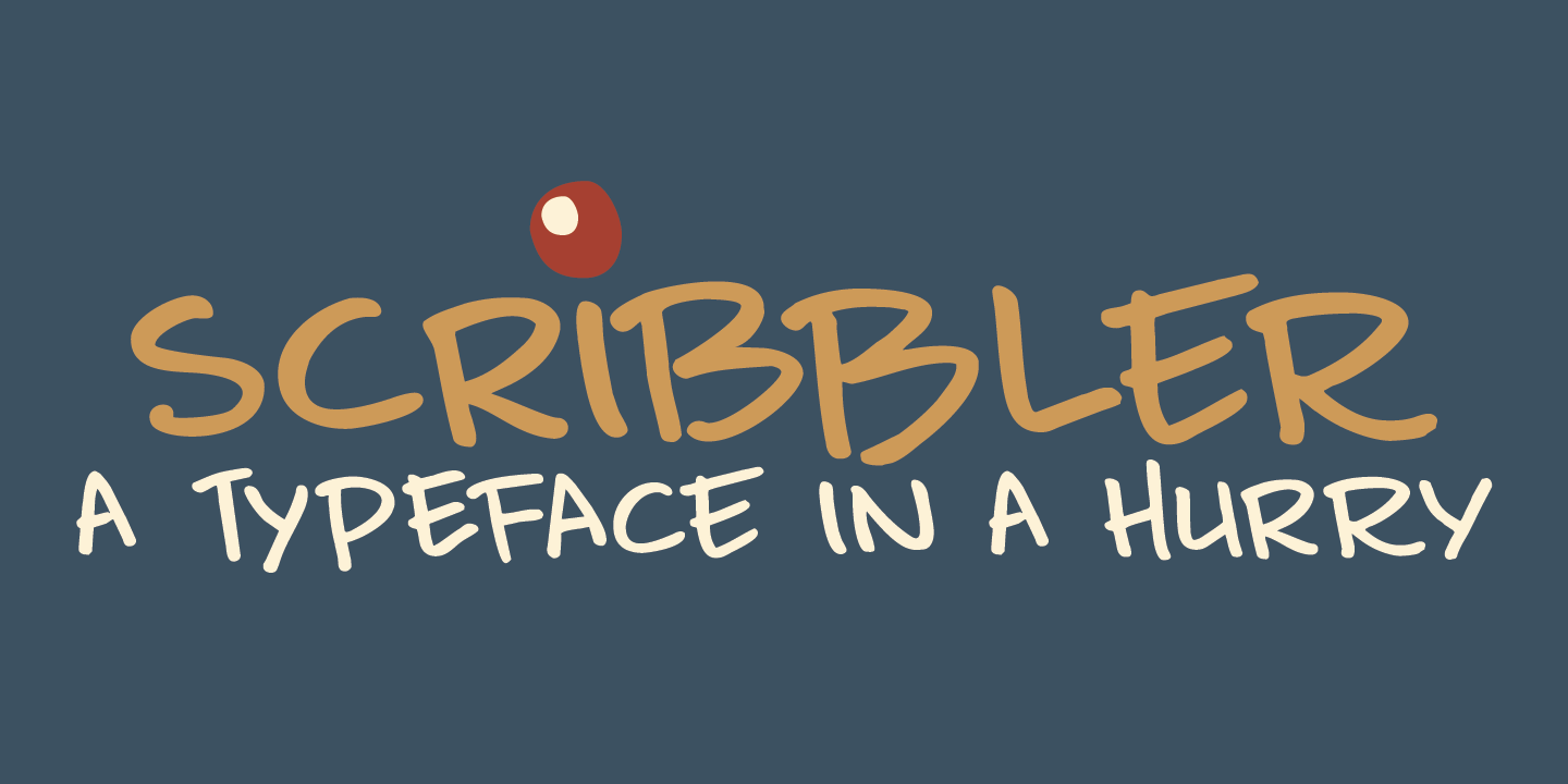 Scribbler Font Poster #1