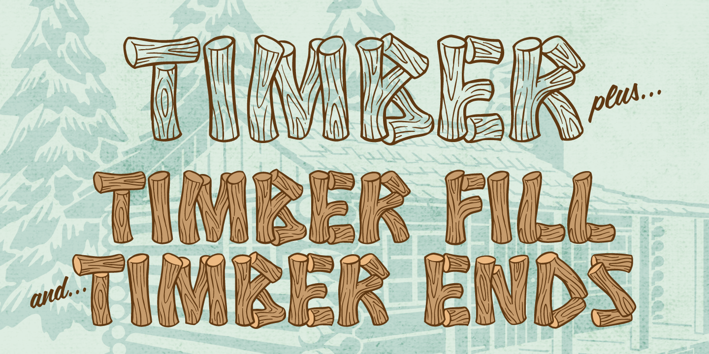 Timber & Timbrrr Font Poster #1