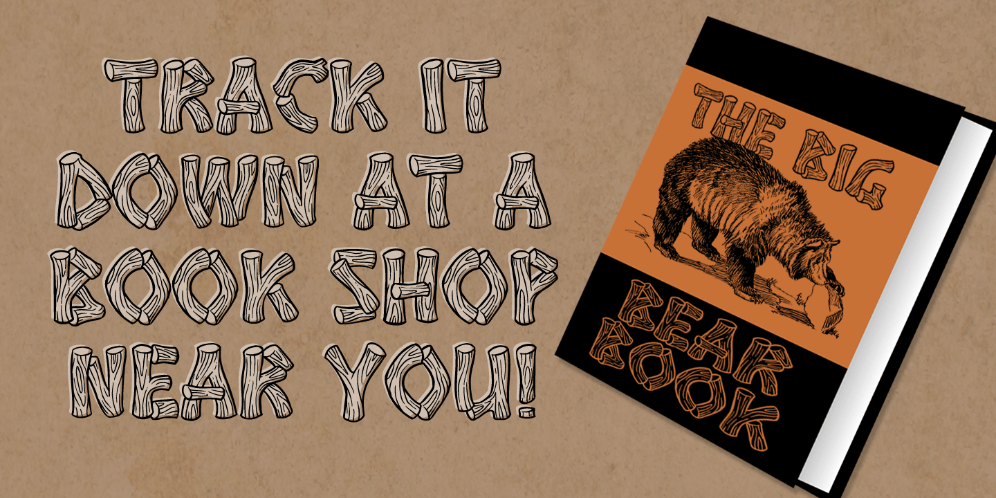 Timber & Timbrrr Font Poster #1
