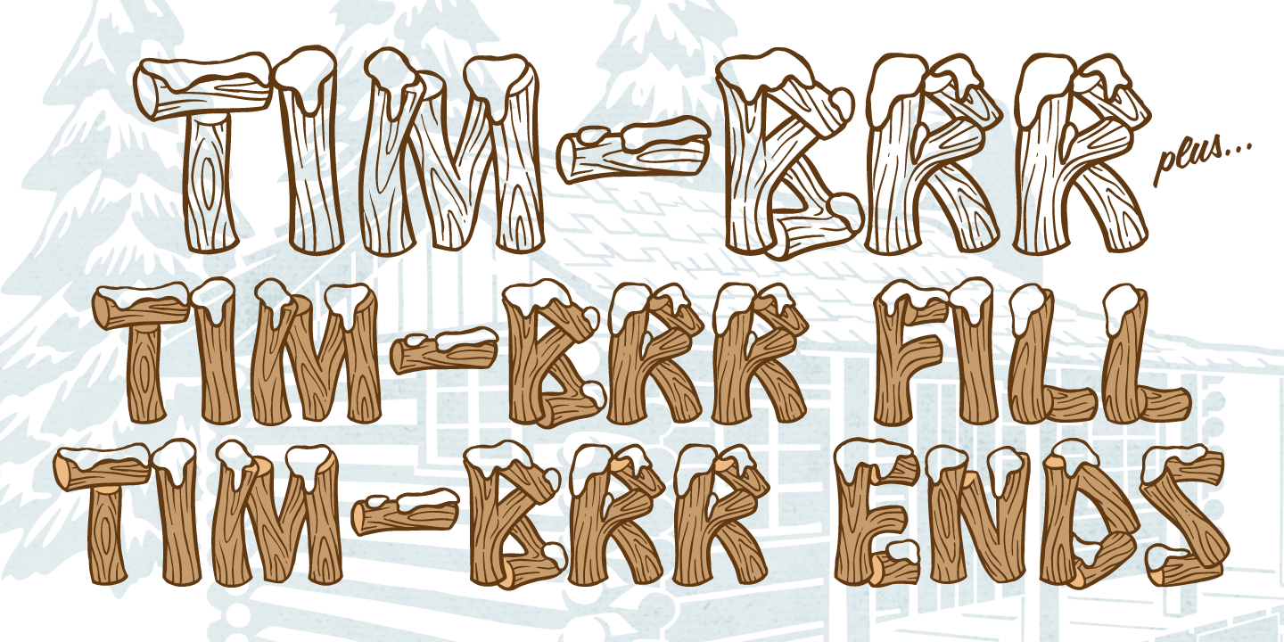 Timber & Timbrrr Font Poster #1