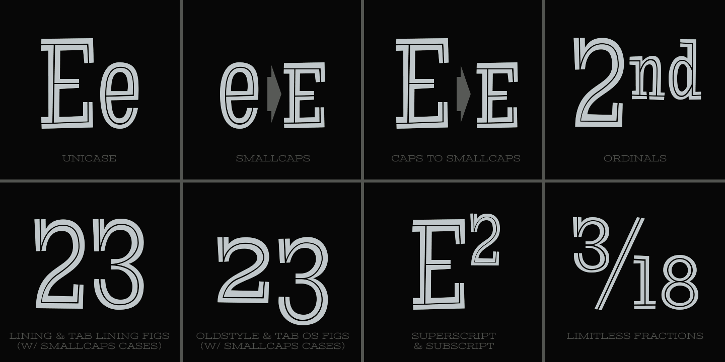 Maiden Orange Inline Pro Font Family - Poster #4