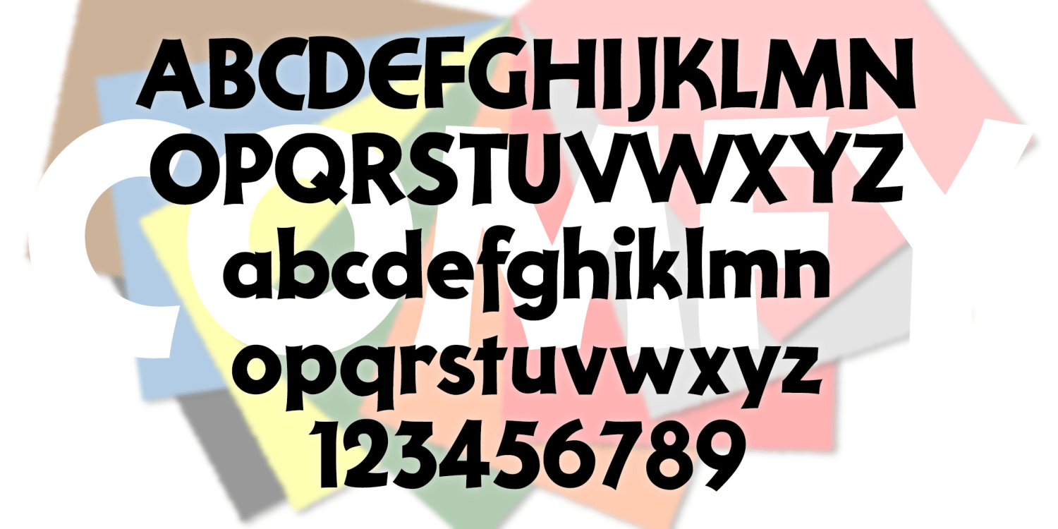 Comfy Font Family Poster