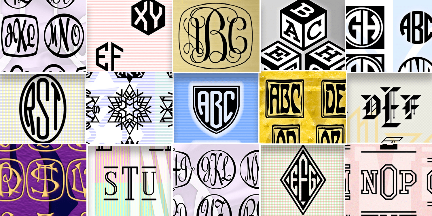 Harold's Monogram Collection Font Family Poster