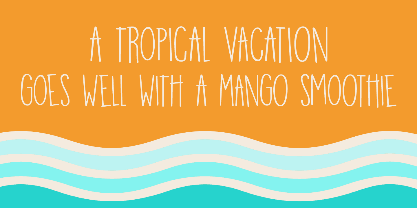 Mango Smoothie Font Poster #2