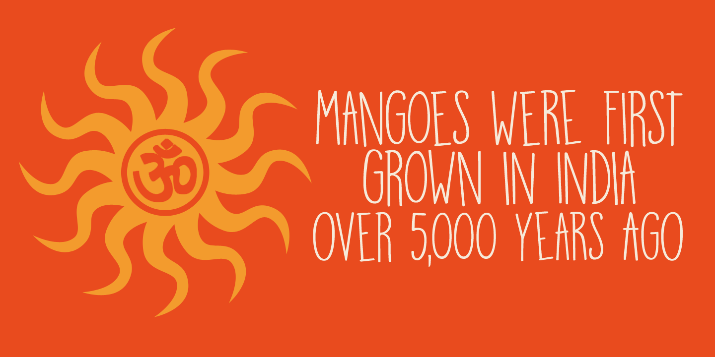 Mango Smoothie Font Poster #3