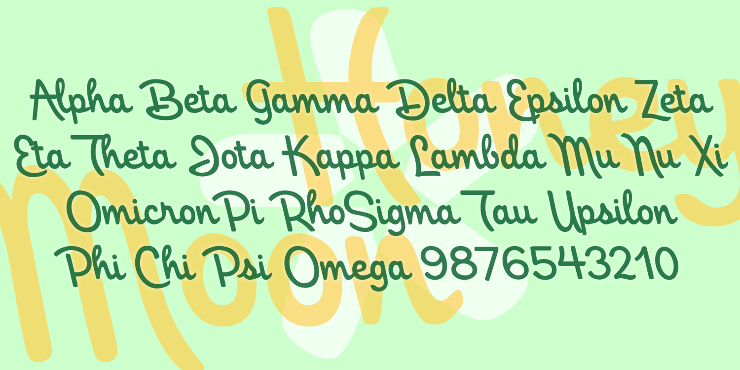 Honeymoon Font Family Poster