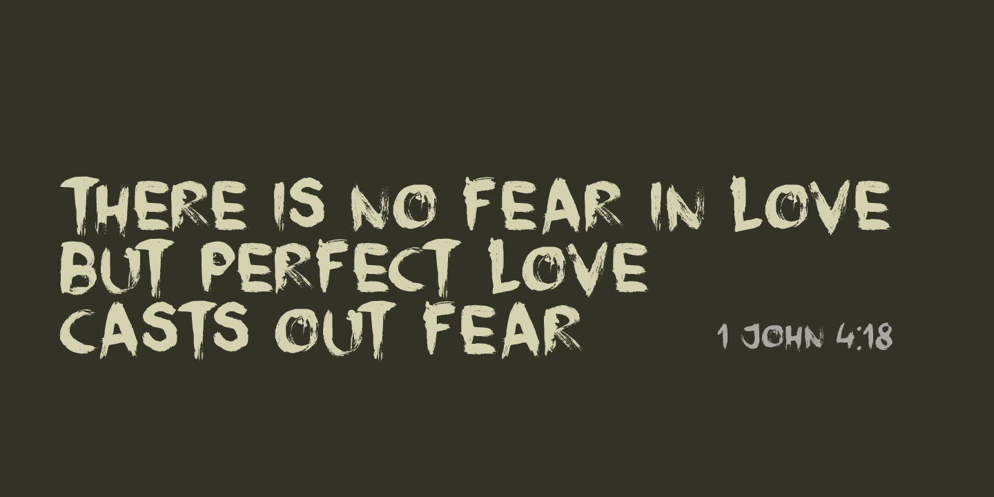 Face Your Fears II Font Poster #1
