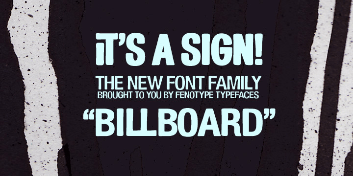 Billboard Font Family Poster
