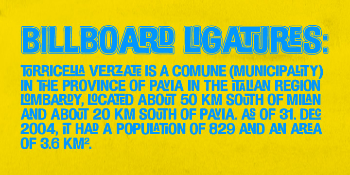 Billboard Font Poster #1