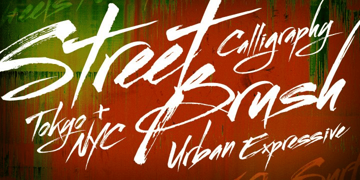 Streetbrush Font Poster #1