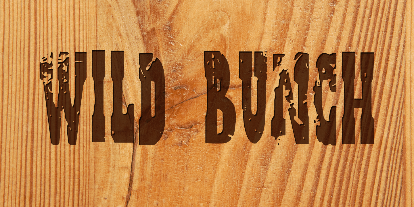 Wild Bunch Font Poster #1