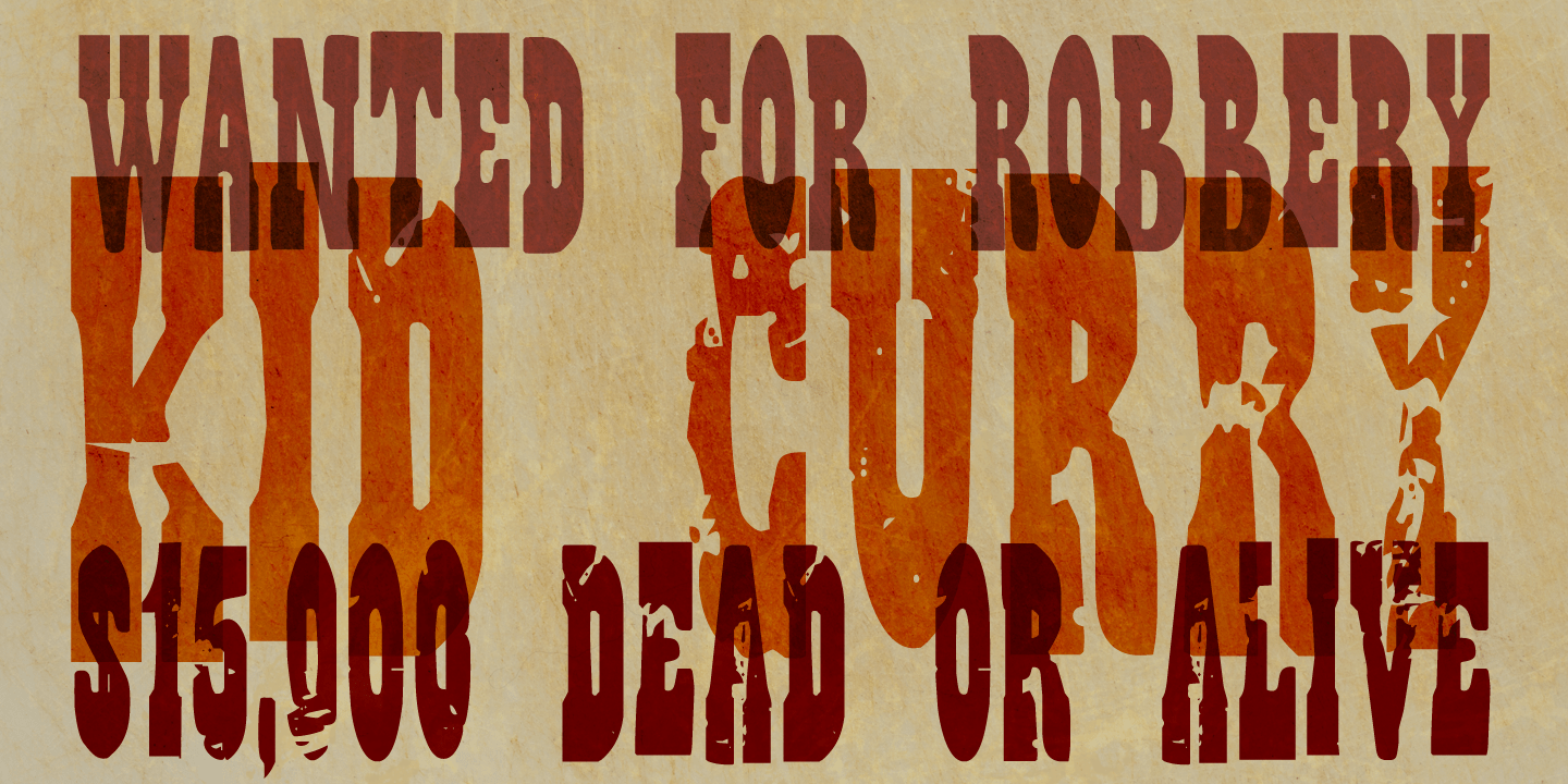 Wild Bunch Font Poster #1