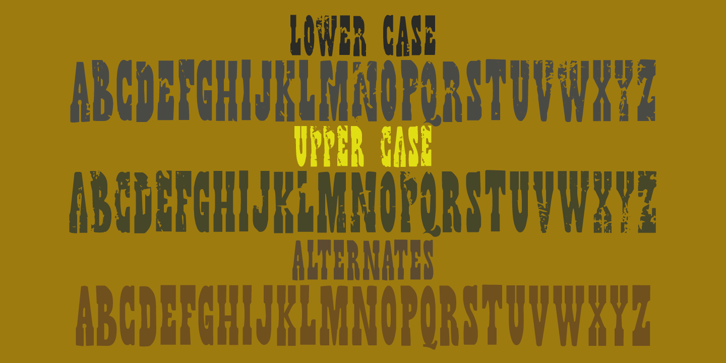 Wild Bunch Font Poster #1