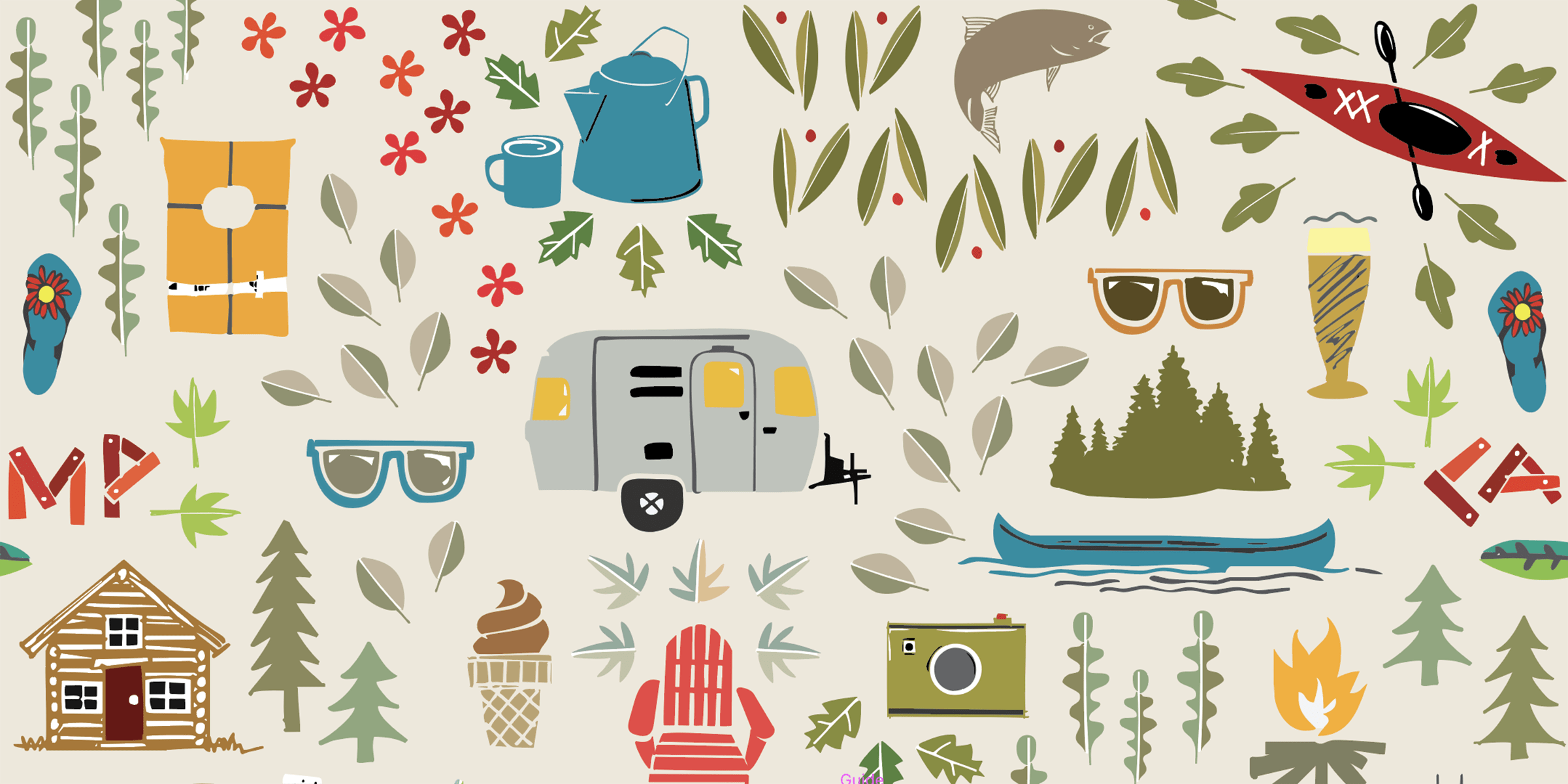 Leaf Doodles Font Poster #1