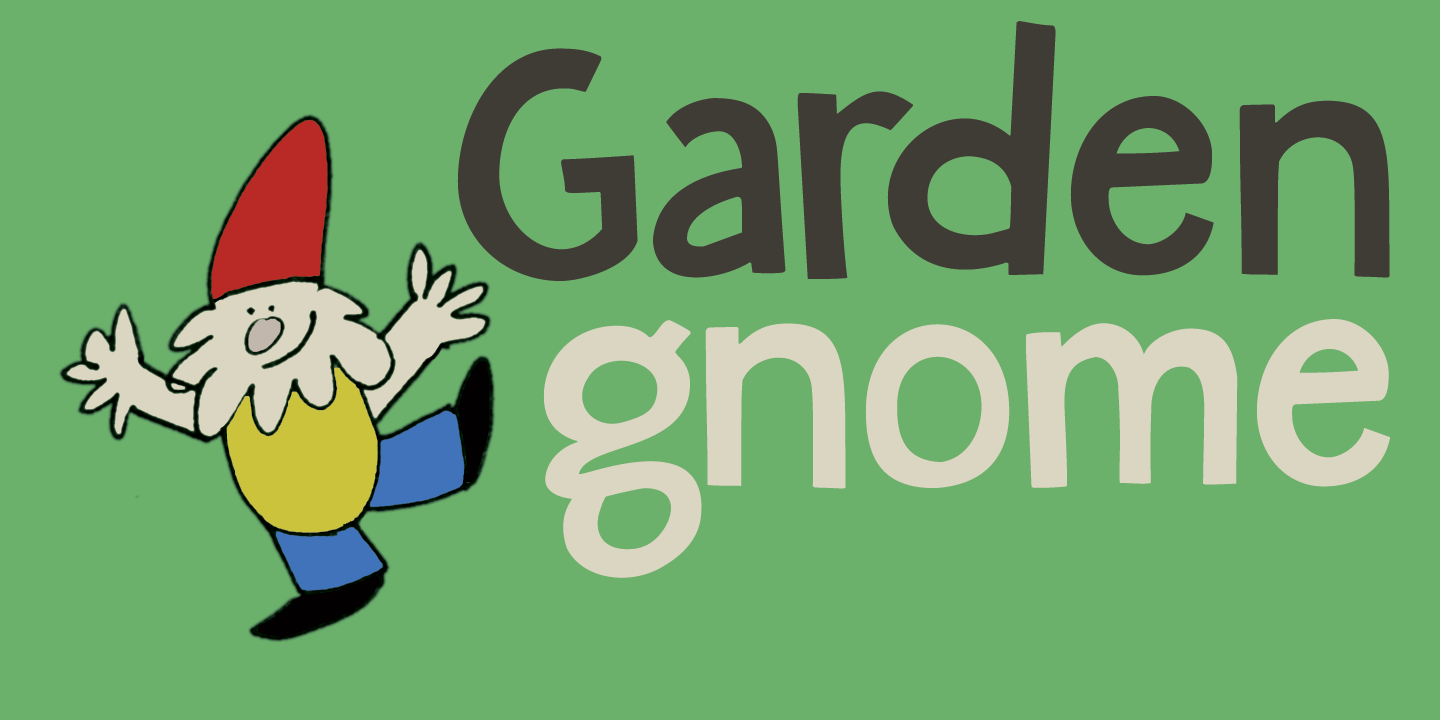Garden Gnome Font Poster #1