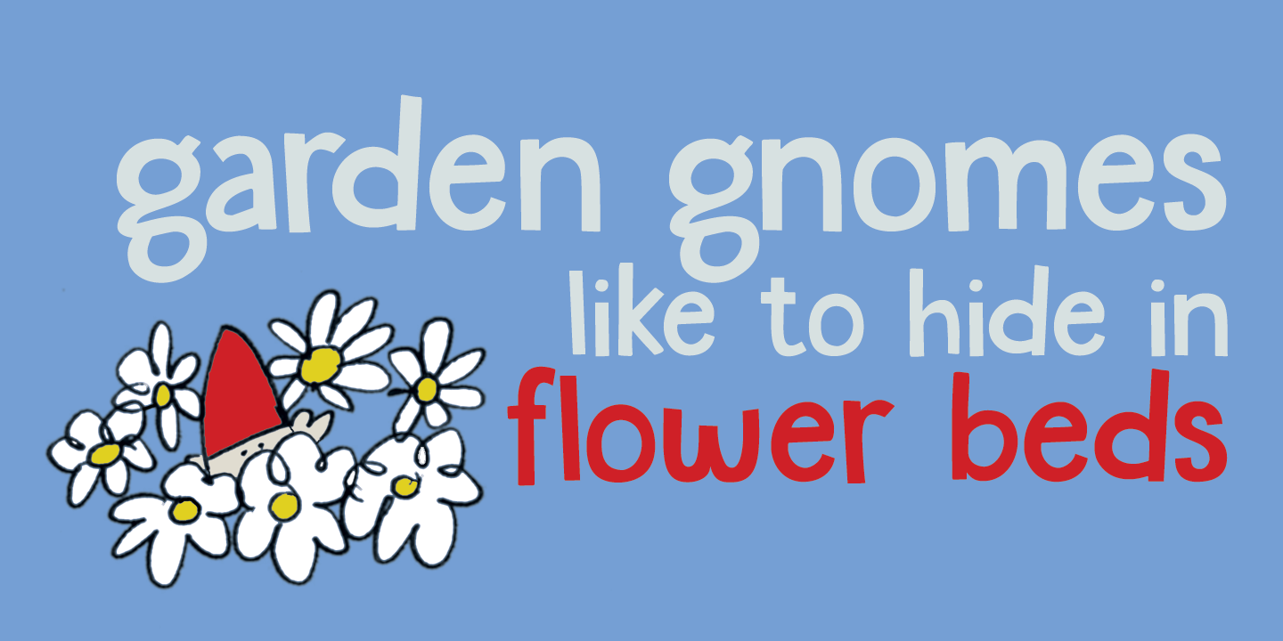 Garden Gnome Font Poster #2