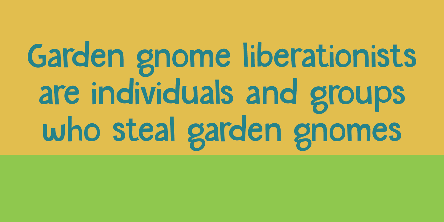 Garden Gnome Font Poster #4