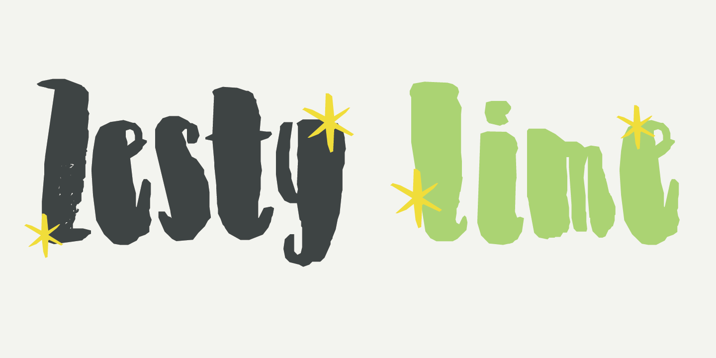 Zesty Lime Font Poster #1