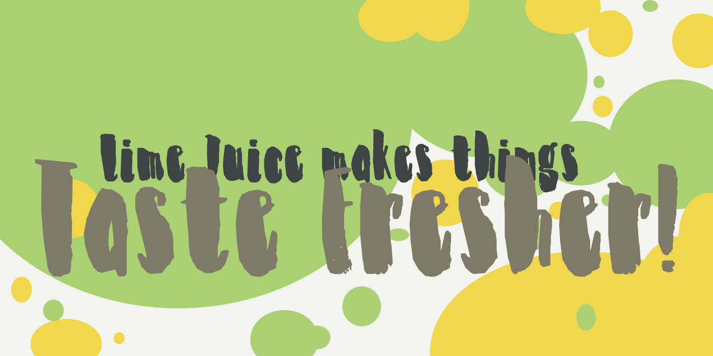 Zesty Lime Font Poster #1