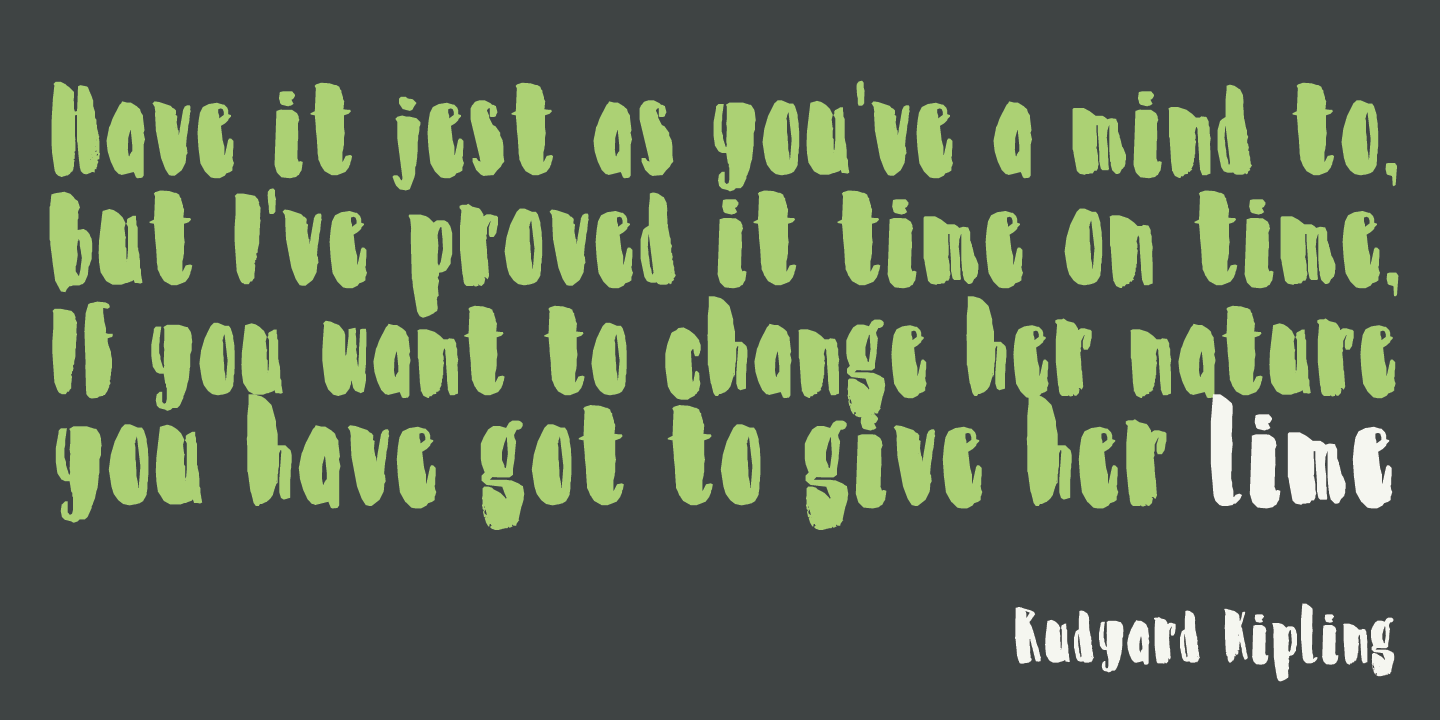 Zesty Lime Font Poster #1