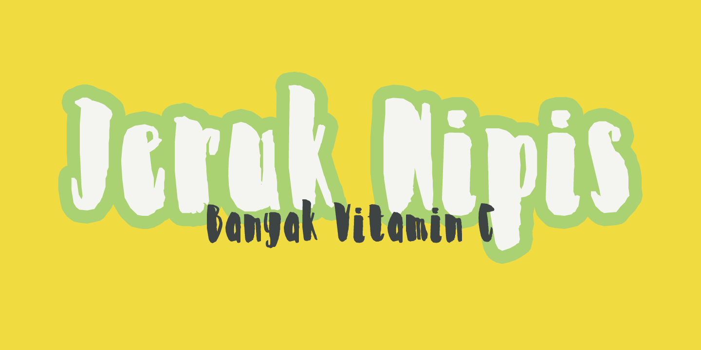 Zesty Lime Font Poster #1