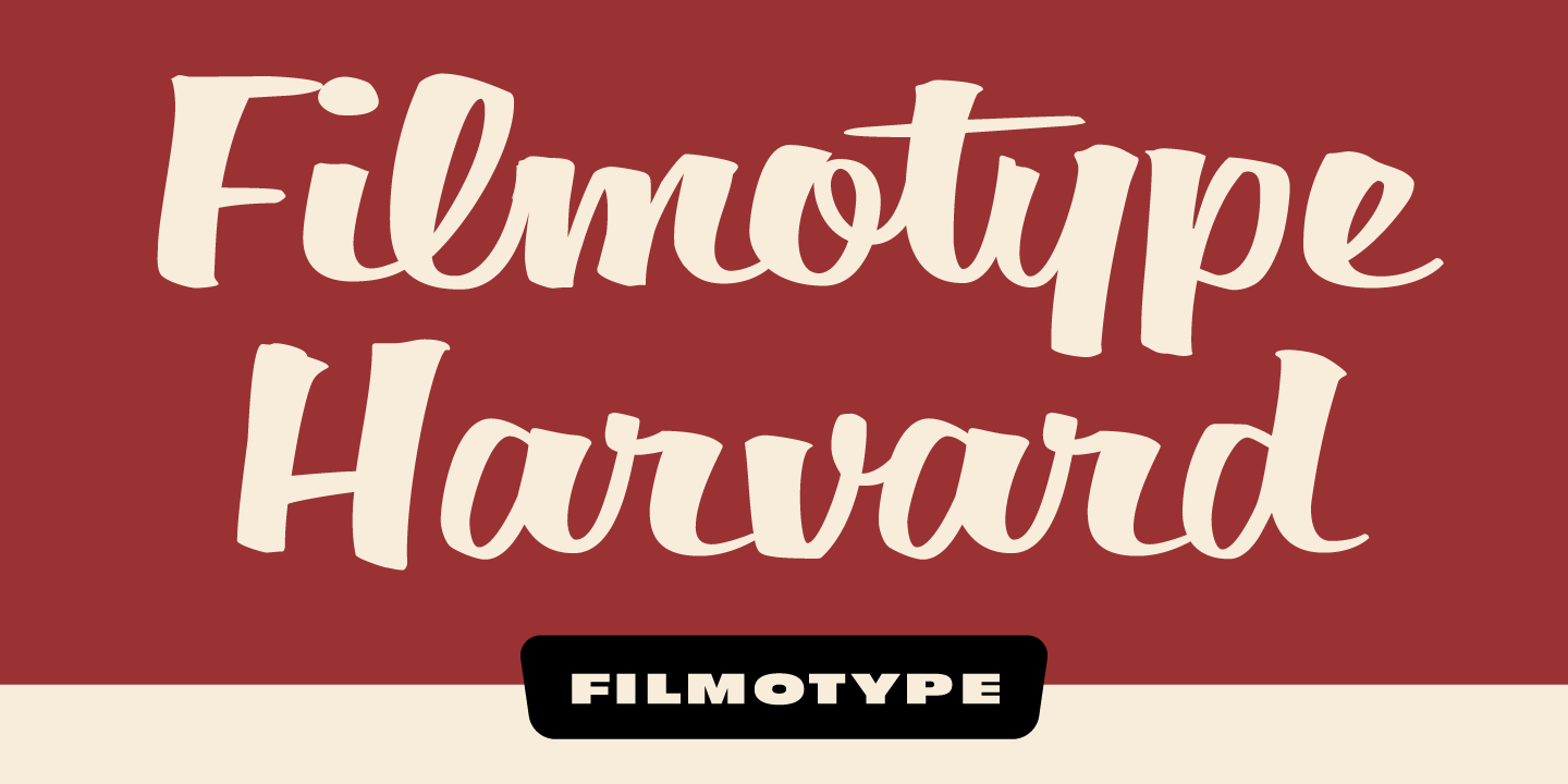 Filmotype Harvard Poster