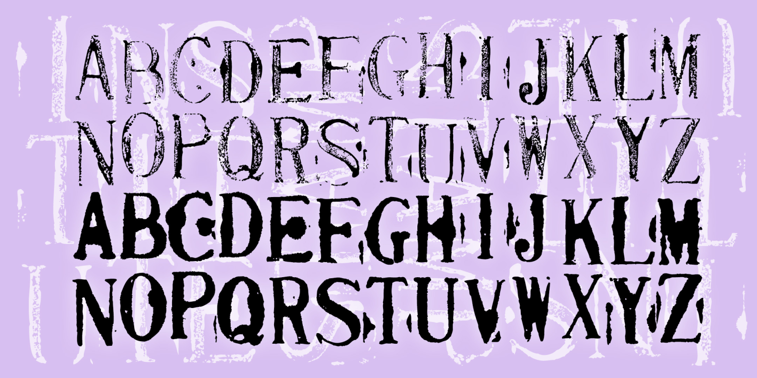 Institute Stamps Font Poster #1