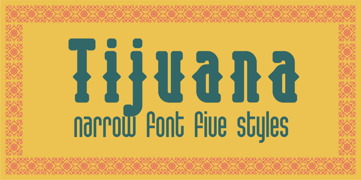 Tijuana Font Poster #1