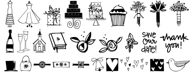 Wedding Doodles Too Poster