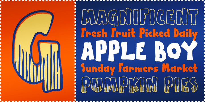 Apple Boy BTN Font Family Poster