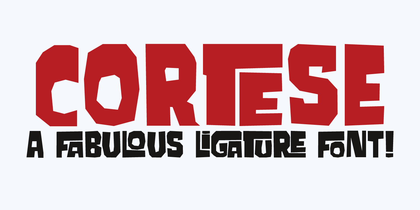 Cortese Font Poster #1
