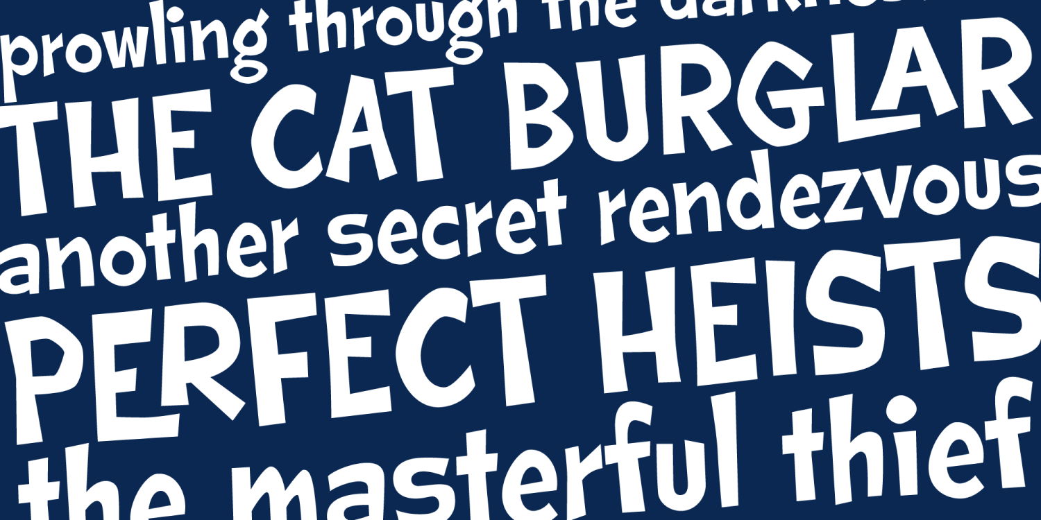 Cat Burglar Font Poster #1