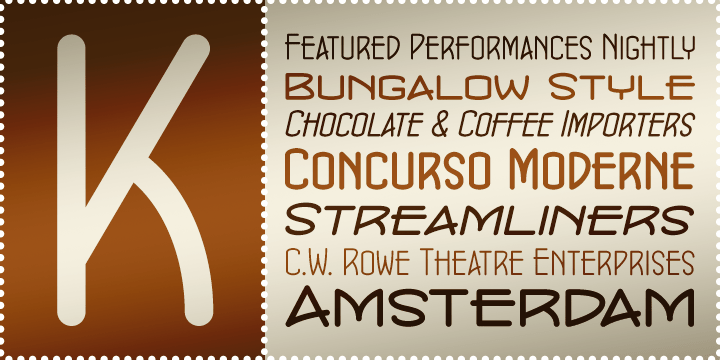 Concurso Moderne BTN Font Family