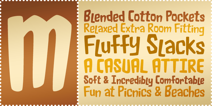 Fluffy Slacks BTN Font Family Poster
