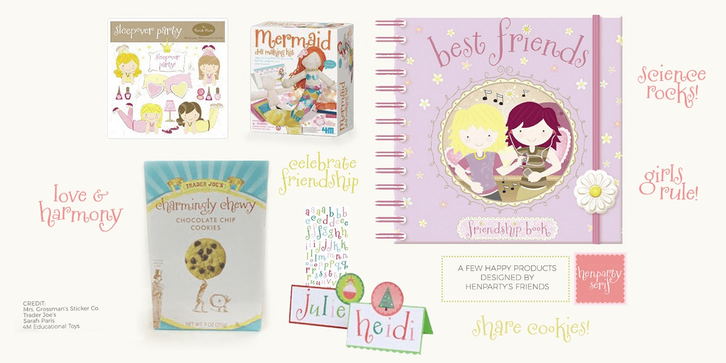 Henparty Serif Font Poster #6