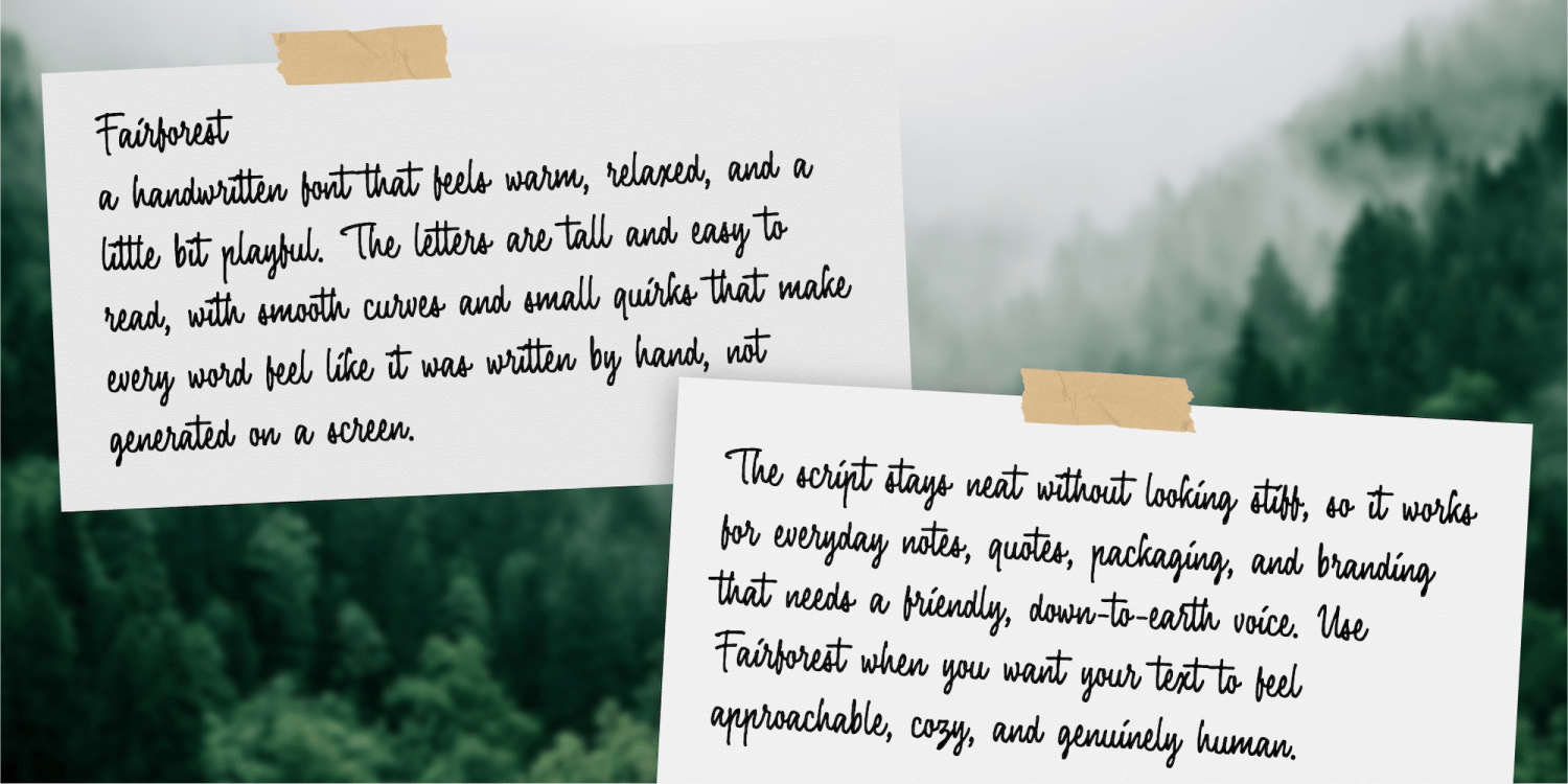 Fairforest Font Poster #2