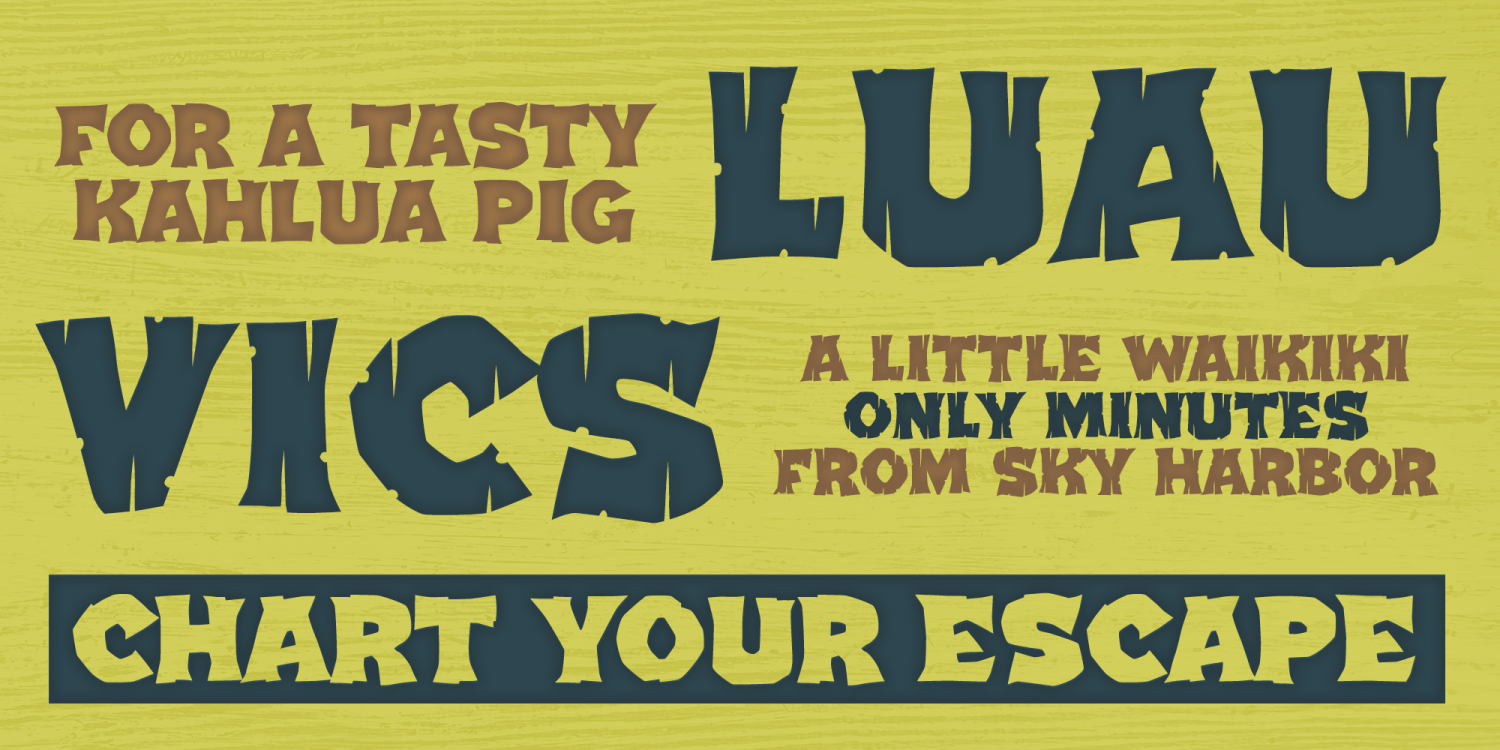 Kapu Kai Font Poster #2